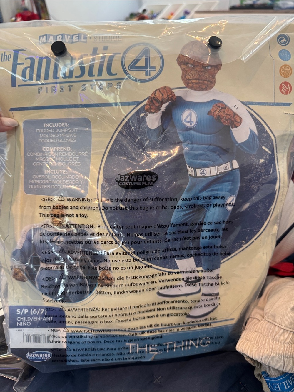 Marvel Fantastic Four Thing Kids Costume - Blue/Brown